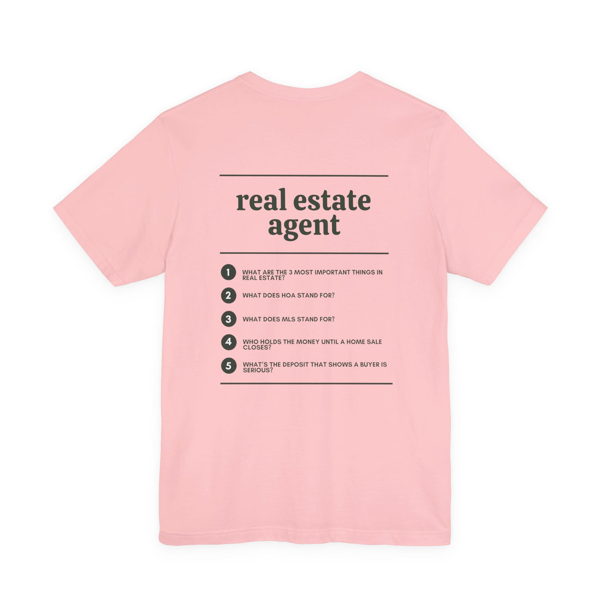 Real Estate Agent Work T-Shirt