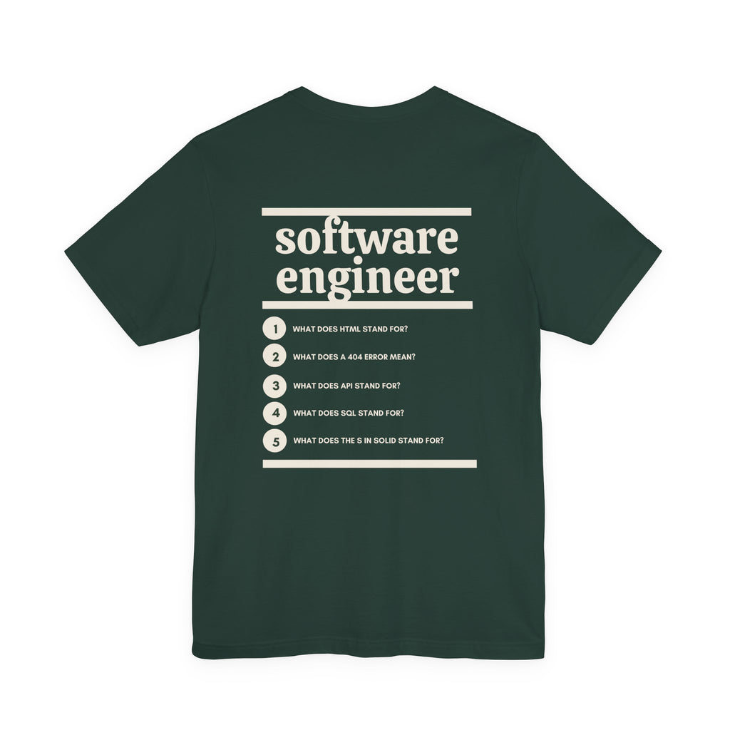 Software Engineer Work T-Shirt