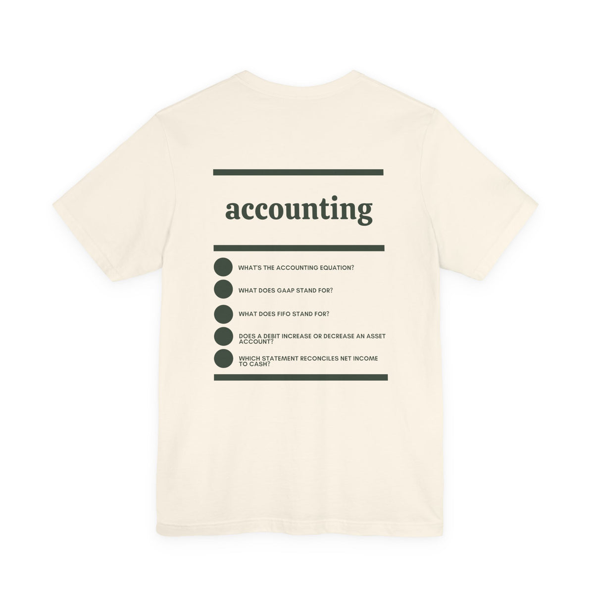 Accounting Major T‑Shirt