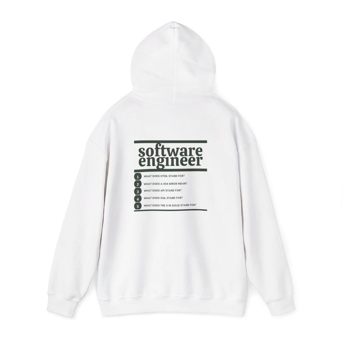 Software Engineer Work Hoodie